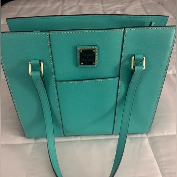 Dooney & Bourke Aqua Tote Bag - Picture 1 of 13